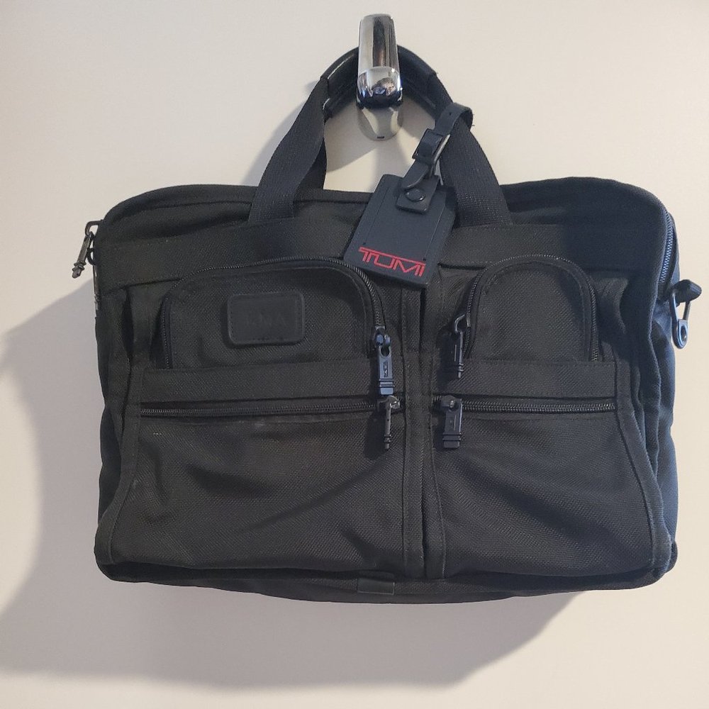 Tumi Expandable Organizer Nylon Computer Briefcase